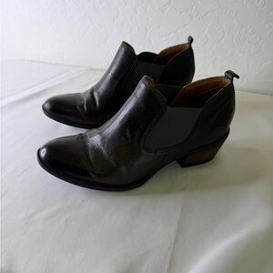 Joseph Seibel Black Leather Ankle Boots 39